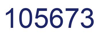 Number 105673 blue image
