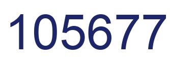 Number 105677 blue image