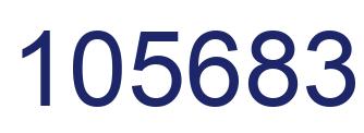 Number 105683 blue image