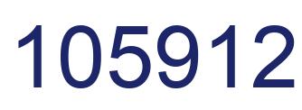 Number 105912 blue image