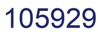 Number 105929 blue image