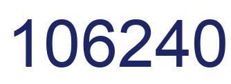 Number 106240 blue image