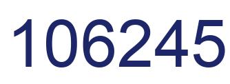 Number 106245 blue image