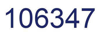 Number 106347 blue image
