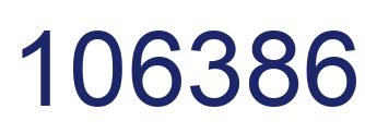Number 106386 blue image