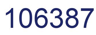 Number 106387 blue image
