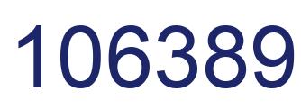 Number 106389 blue image
