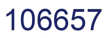 Number 106657 blue image