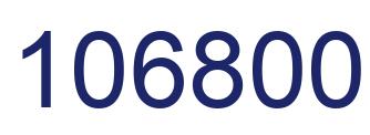Number 106800 blue image