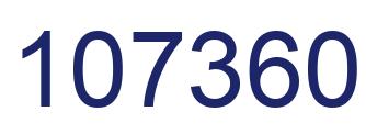 Number 107360 blue image