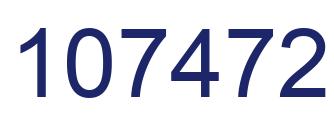 Number 107472 blue image