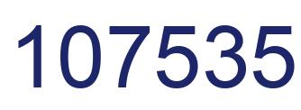 Number 107535 blue image