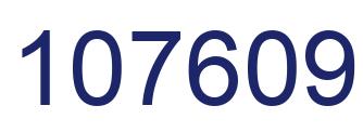 Number 107609 blue image