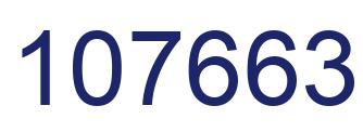 Number 107663 blue image