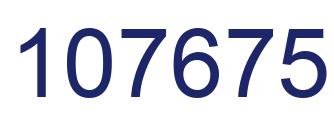 Number 107675 blue image