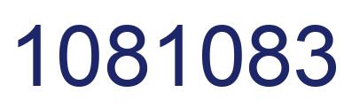 Number 1081083 blue image