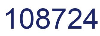 Número 108724 imagen azul