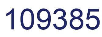 Number 109385 blue image