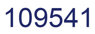 Número 109541 imagen azul
