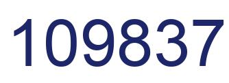 Number 109837 blue image