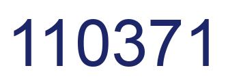 Number 110371 blue image