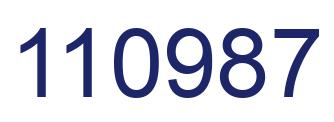 Number 110987 blue image