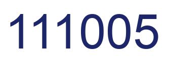 Number 111005 blue image