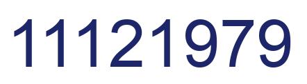 Número 11121979 imagen azul