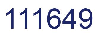 Number 111649 blue image
