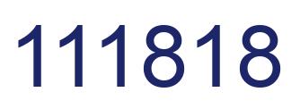 Number 111818 blue image