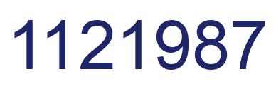 Number 1121987 blue image