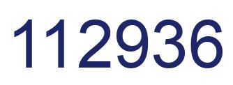 Number 112936 blue image