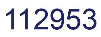 Número 112953 imagen azul