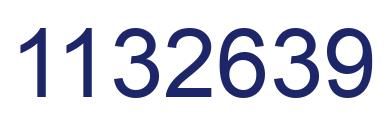 Number 1132639 blue image