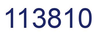 Number 113810 blue image