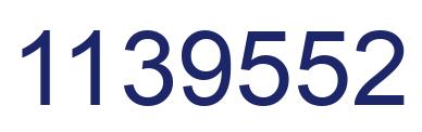 Number 1139552 blue image