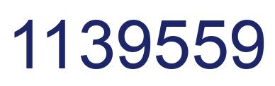 Number 1139559 blue image