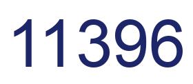 Number 11396 blue image