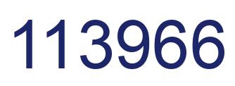 Number 113966 blue image