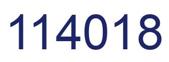 Number 114018 blue image