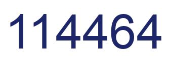 Número 114464 imagen azul