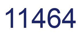 Number 11464 blue image