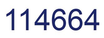 Número 114664 imagen azul