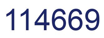 Número 114669 imagen azul