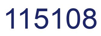 Number 115108 blue image