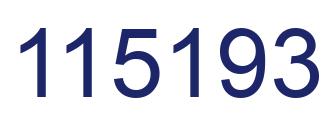 Number 115193 blue image