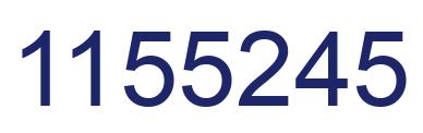 Number 1155245 blue image