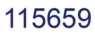 Number 115659 blue image