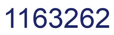 Number 1163262 blue image