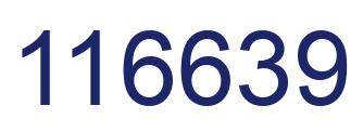 Number 116639 blue image